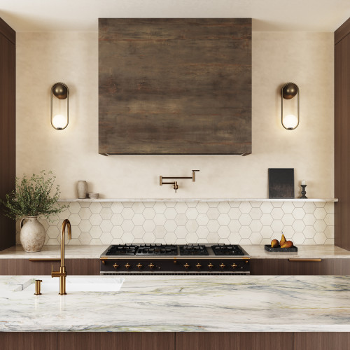 Magnifica Encore 63" x 126" - 12mm Polished Bookmatched Porcelain Slab in Fusion alt image